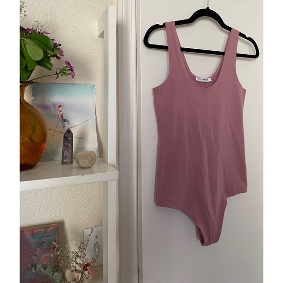 groceries apparel sustainable / eco conscious mauve / dusty rose / pink bodysuit - Picture 3 of 5